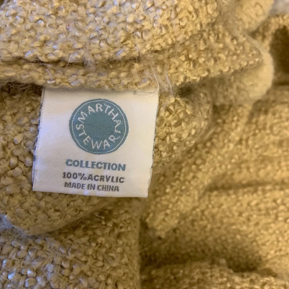 Martha Stewart Tan Throw Blanket